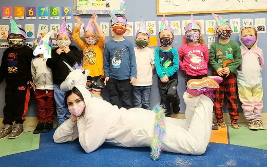 a group of people wearing clothing