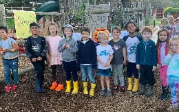 a group of children posing for a photo