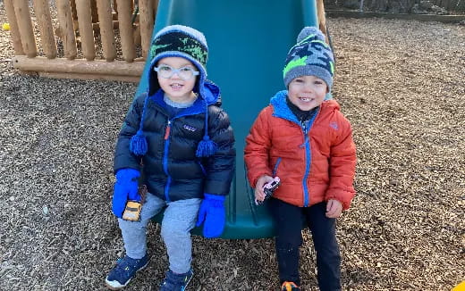 a group of children in winter clothes