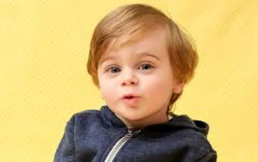 a child looking at the camera
