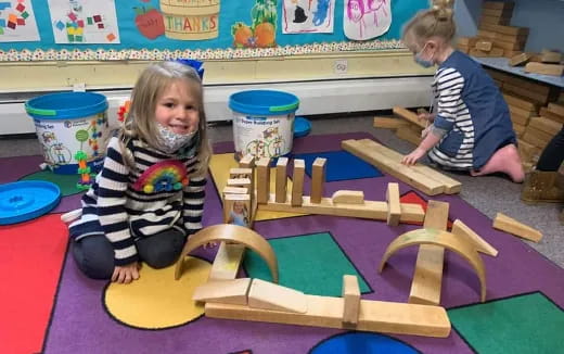 a few children playing with toys