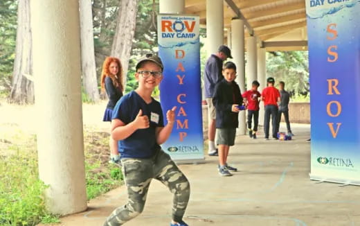 a man running in a park