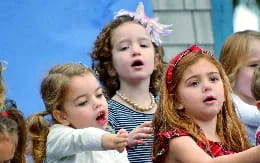 a group of children