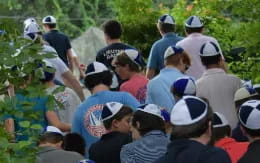 a group of people in a crowd