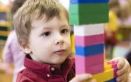 a child looking at the camera