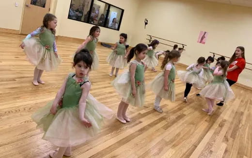 a group of girls dancing