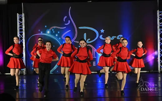 a group of people dancing