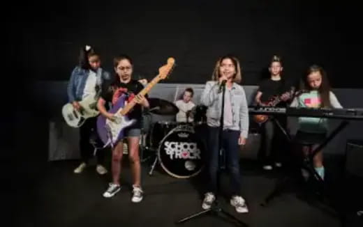 a group of people on a stage