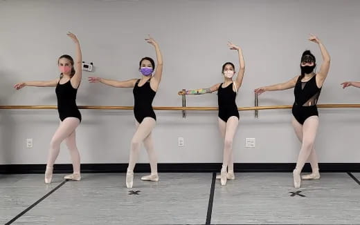a group of women dancing
