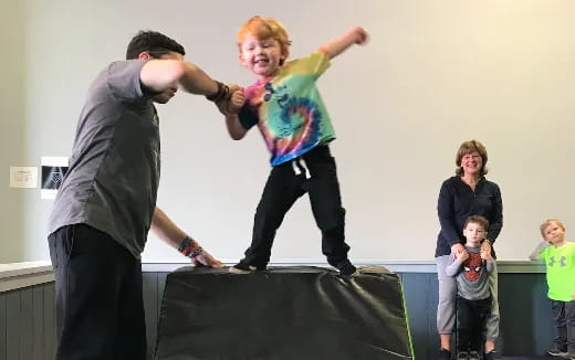 a man and a woman dancing