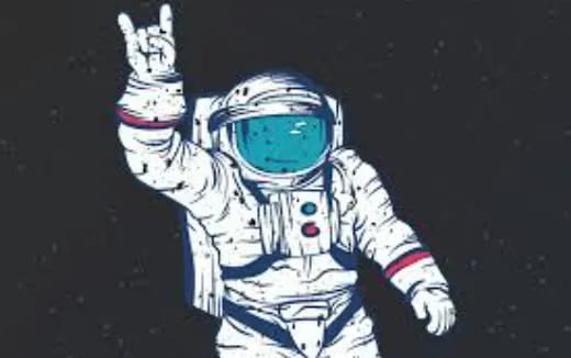 a person in a space suit