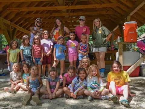 a group of children posing for a photo