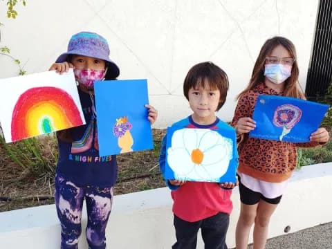 a group of children wearing clothing