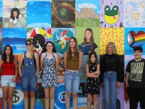 a group of people posing for a photo