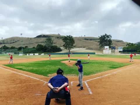a baseball player prepares to swing a bat