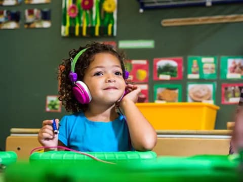 a young girl with a bow in her hair