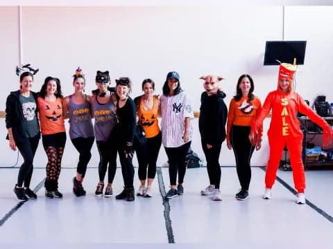 a group of people wearing clothing