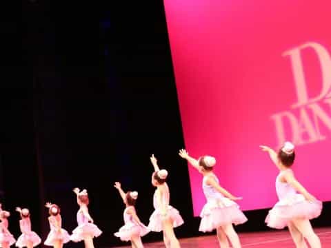 a group of women dancing on a stage