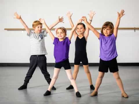 a group of children posing for a photo
