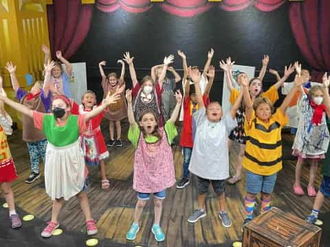 a group of people posing for a photo