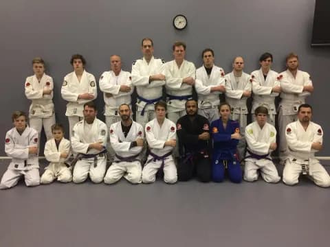 a group of people posing for a photo