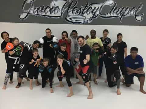 a group of people posing for a photo