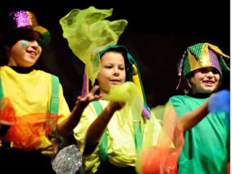 a group of children wearing clothing