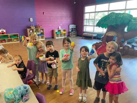 a group of children posing for a photo